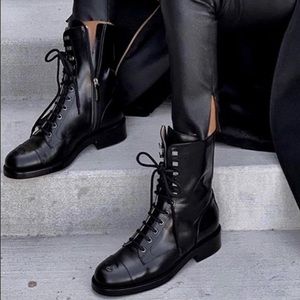 Chanel Combat Boots